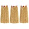 NEWCREATIVETOP 32 Adults Flowered Luau Hula Skirts Pack of 3Assorted Colors Grass