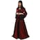BLESSUME Women Renaissance Medieval Witch Dress Cosplay Costume Wine Red S