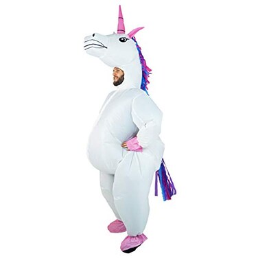 Bodysocks Premium Unicorn Full Body Inflatable Costume for Adults One Size