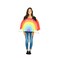 Bodysocks Rainbow of Colours Costume for Adults One Size