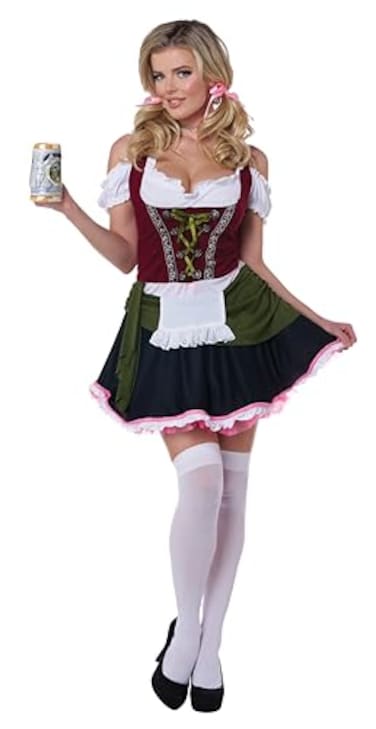 California Costumes womens Bavarian Bar Maid Adult Sized Costumes RedOlive Medium US
