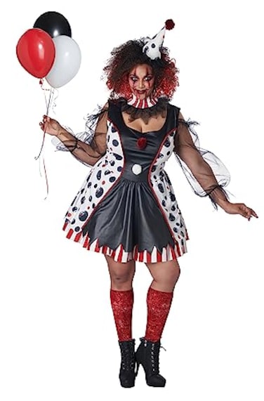 California Costumes Womens Twisted Clown Plus Costume 2XLarge
