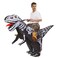 COMIN Inflatable Skeleton Dinosaur Costume for Adults Rideon Dinosaur Inflatable Costume Blow Up Dinosaur Inflatable Costume for Halloween Party 63