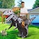 COMIN Inflatable Skeleton Dinosaur Costume for Adults Rideon Dinosaur Inflatable Costume Blow Up Dinosaur Inflatable Costume for Halloween Party 63