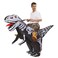 COMIN Inflatable Skeleton Dinosaur Costume for Adults Rideon Dinosaur Inflatable Costume Blow Up Dinosaur Inflatable Costume for Halloween Party 63