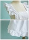 LilMents Petite Maid Ruffle Retro Apron Kitchen Cooking Cleaning Fancy Dress Cosplay Costume White