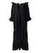 Reminisce Boutique Renaissance Dress Costume Classic 100 Cotton Medieval Chemise Ruffled Tiered Peasant Sleeve Regular Black
