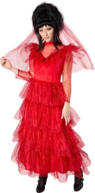 Rubies Beetlejuice Lydia Deetz Costume Dress for Adults Womens Medium