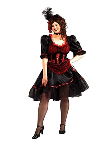 Rubies Saloon Girl Costume for Adults Womens Plus