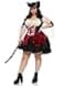 Leg Avenue Womens Plus Size Wicked Wench Pirate Costume 1X2X Black