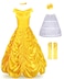 JerrisApparel Womens Princess Costume Halloween Party Dress 68 Yellow