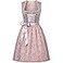 Alte Liebe Authentic German Dirndl Dress A103 44 Grey Pink