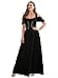ABaoWedding Abaowedding Renaissance Costume Women Medieval Dress Renaissance Pirate Irish Ren Faire Dresses All Black SM