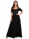 ABaoWedding Abaowedding Renaissance Costume Women Medieval Dress Renaissance Pirate Irish Ren Faire Dresses All Black SM