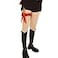 Simple polymer 2 Pcs Bow Garter with Pirate Dagger Lace Bow Leg Ring Sword Leg Holster for Halloween Dress Up Props rdeBlack
