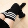 DRESHOW Extra Long Thigh High Socks Long Boot Stockings Striped Over Knee Socks for Women Leg Warmers