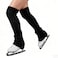 LIUHUO Figure Skating Leg Warmers Adults Children Soft Skin Friendly Black
