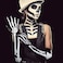 WILLBOND Halloween Skeleton Gloves and Stockings for Men Women