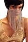 BABEYOND Crystal Rhinestone Fringe Masquerade Mask Chain Costume Headwear Mardi Gras Mask