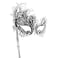 Coddsmz Masquerade Mask with Stick Venetian Mask Mardi Gras Decorations for Womens Halloween Costume Mask