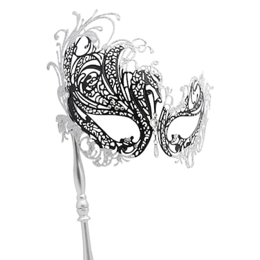 Coddsmz Masquerade Mask with Stick Venetian Mask Mardi Gras Decorations for Womens Halloween Costume Mask