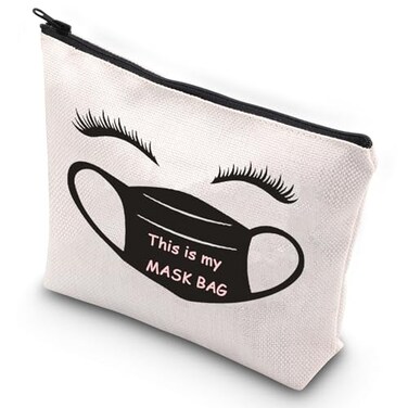 G2TUP Mask Storage Case Novelty Mask Holder Clean Mask Keeper This is My Mask Bag This is My Mask Bag