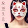 IbErsa 5 Pcs Cat Masks White Paper Blank Hand Painted Masks Halloween Masquerade Costume Cosplay Accessories