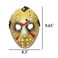 MFCMF Horror Hockey Mask Halloween Cosplay Mask Masquerade Christmas Costume Mask with Adjustable Straps Black Eyes