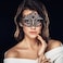 Thmyo Couples Venetian Laser Cut Masquerade MaskHalloween Mardi Gras Party Mask Black black