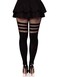 Leg Avenue LegAvenue WomensStriped Fishnet Black One Size
