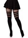 Leg Avenue LegAvenue WomensStriped Fishnet Black One Size