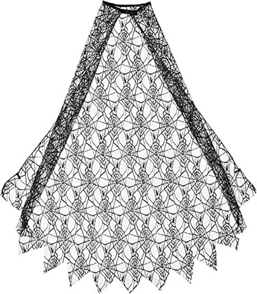 THUSIBER Halloween Spider Web Cape Kids Halloween Party Role Play Spiderweb Dress Up Cloak 28 inch