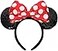 ETLUK Mouse Ears Headband Mouse Ears Sequin Bow Headbands for Women Girls Cosplay Accessories Party Decorations Red