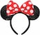 ETLUK Mouse Ears Headband Mouse Ears Sequin Bow Headbands for Women Girls Cosplay Accessories Party Decorations Red