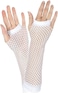 Amscan White Fishnet Long Gloves One Size 1 Pair 80s Party Essential Sports Event Accessory