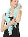 Flydreamfeathers Feather Boa 25 Gram 4 Feet Long Chandelle Feather Boa Great for Party Halloween Costume Christmas Tree Decoration Baby Blue