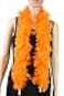 Flydreamfeathers 25 Gram 4 Feet Long Chandelle Feather Boa Great for Party Wedding Halloween Costume Christmas Tree Decoration Orange