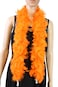 Flydreamfeathers 25 Gram 4 Feet Long Chandelle Feather Boa Great for Party Wedding Halloween Costume Christmas Tree Decoration Orange