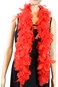 Flydreamfeathers 25 Gram 4 Feet Long Chandelle Feather Boa Feather Boa Great for Party Wedding Halloween Costume Christmas Tree Decoration Red