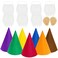 Fengek 16 Packs Dwarf Gnome Sets 7 Pcs Felt Cone Dwarf Hats 7 Pcs White Fake Beard and 2 Pcs Fake Ears for Halloween Christmas Party Cosplay Style 2