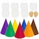 Fengek 16 Packs Dwarf Gnome Sets 7 Pcs Felt Cone Dwarf Hats 7 Pcs White Fake Beard and 2 Pcs Fake Ears for Halloween Christmas Party Cosplay Style 2