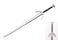 Blazing Steel Medieval Foam Sword Two Hand Sword Witcher Twin Wolf