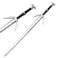 Blazing Steel Medieval Foam Sword Two Hand Sword Witcher Twin Wolf