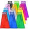 ADJOY Superhero Capes and Masks for Kids DIY Children Capes for Birthday Party 12 Sets Bulk Pack