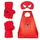 AOTLEANNO Plush Boxing Gloves with Cape and Blindfold Incredible Pink Punch Safe and DamageFree Set Birthday Festive Party Picks Red