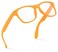 Retro Rewind Kids Classic Nerd Clear Lens NonPrescription Square Glasses