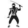 Fun World Mirror Ninja Silver Costume Medium 810 Multicolor