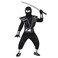 Fun World Mirror Ninja Silver Costume Medium 810 Multicolor