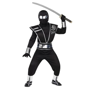 Fun World Mirror Ninja Silver Costume Medium 810 Multicolor