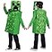 Minecraft Creeper Classic Costume Green Medium 78